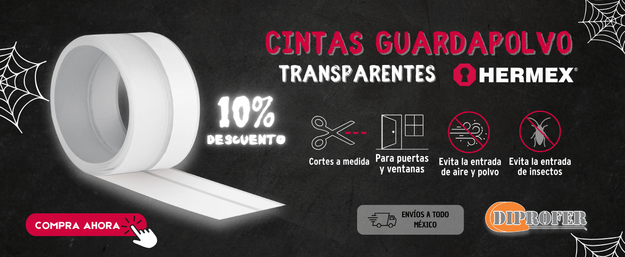 Cinta Guardapolvo Transparente Hermex